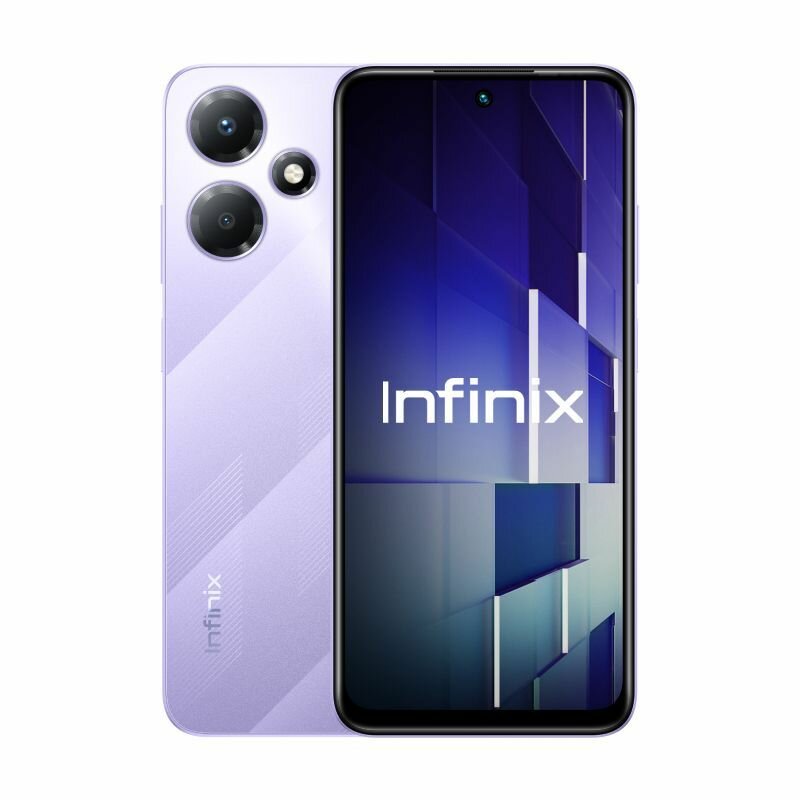 Смартфон Infinix Hot 30 Play X6835B 8/128Гб, 6.82" 1640*720, 4G, 16+8Мп, Bora Purple фиолетовый