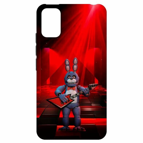 Чехол-накладка Krutoff Soft Case фнаф (FNAF) - Бонни с гитарой для ITEL A17 черный чехол накладка krutoff soft case фнаф fnaf бонни с гитарой для tecno camon 19 черный