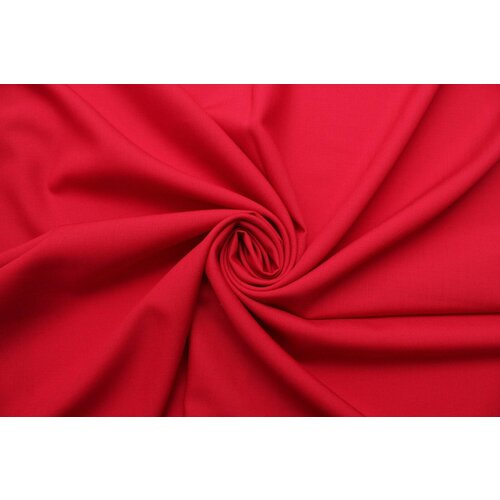 Ткань Шерсть костюмная Fabiena Filippi красная, ш147см, 0,5 м