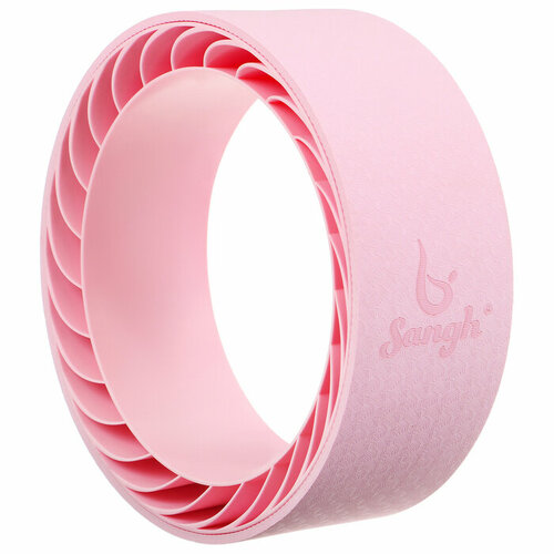 Колесо для йоги Лотос, цвет розовый колесо для йоги лотос 32 х12 см