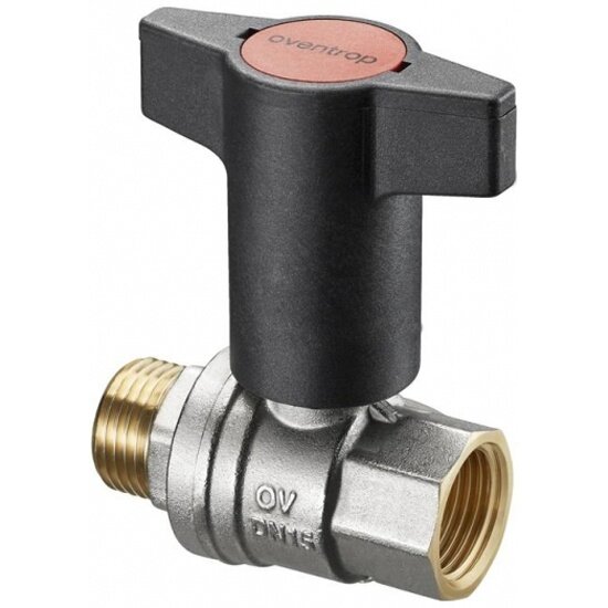 фото Кран шаровой Oventrop , Optibal, полнопроходной, DN-20, 3/4", НВ, PN, бар-16, ручка-пластмассовая