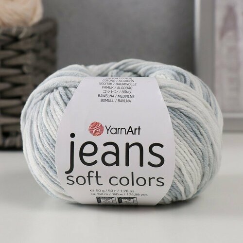 Пряжа Jeans Soft Colors 55% хлопок, 45% акрил 160м/50гр (6208)