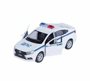 Полицейский автомобиль Lada Vesta ДПС 1:32, белый
