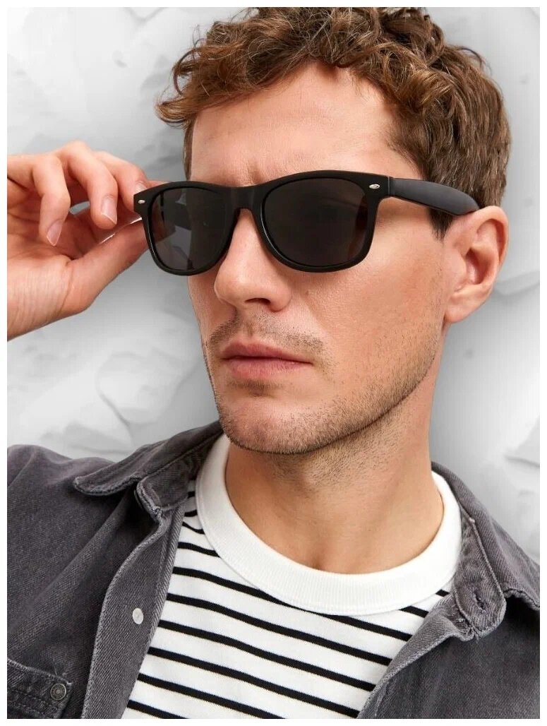 фото Очки солнцезащитные / Вайфареры / Матовые / Хит 2024