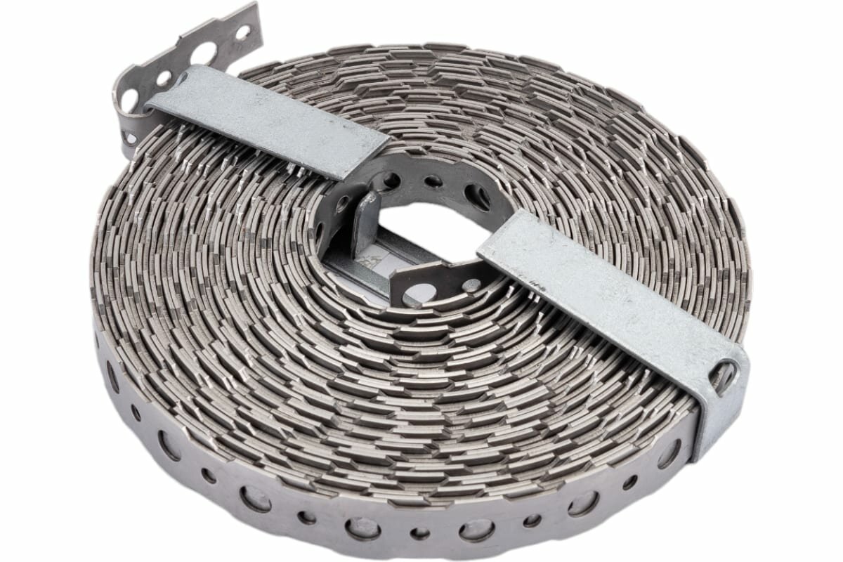 Перфорированная лента VORMANN 16x0,9 мм, 10 м, нержавеющая сталь 011403016