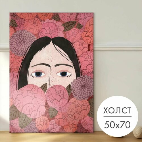 фото Картина на холсте "глаза" 50x70 на стену для интерьера 28 kartin