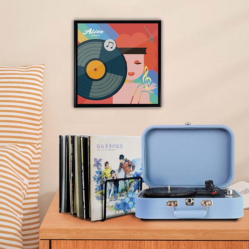 Рамка для виниловой пластинки ALIVE AUDIO (33 х 33 см), черный — фото 1