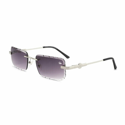 Солнцезащитные очки BELVOIR&CO Diamond Cut Hampton | Silver, серебряный