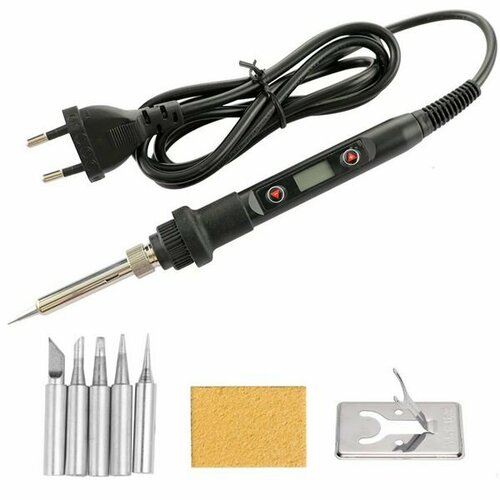 Паяльник 60 Вт с регулировкой температуры и аксессуарами Керамический нагреватель 1100₽