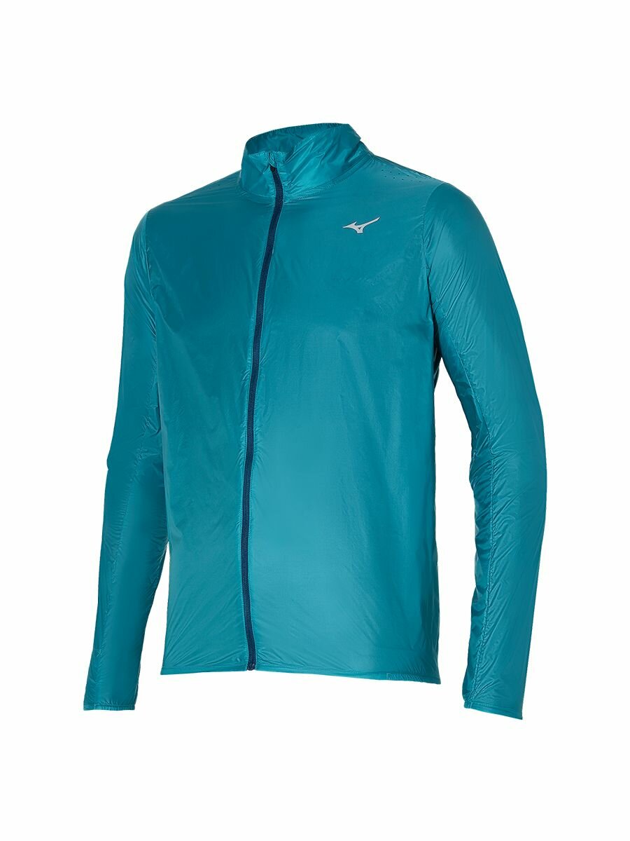 Куртка Mizuno Базовая коллекция, размер S, сине-зеленый