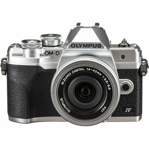 Беззеркальный фотоаппарат Olympus OM-D E-M10 Mark IV kit 14-42 EZ серебристый