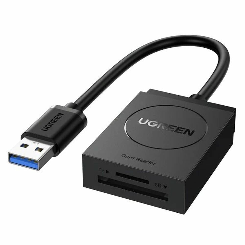 Кардридер UGREEN CR127 (20250) USB 3.0 Card Reader TF+SD чёрный