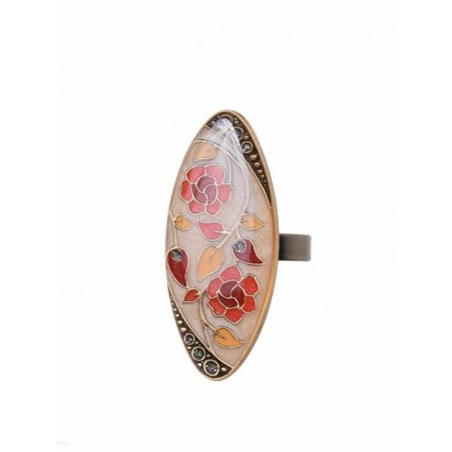 фото Кольцо clara bijoux, размер 17.5, розовый