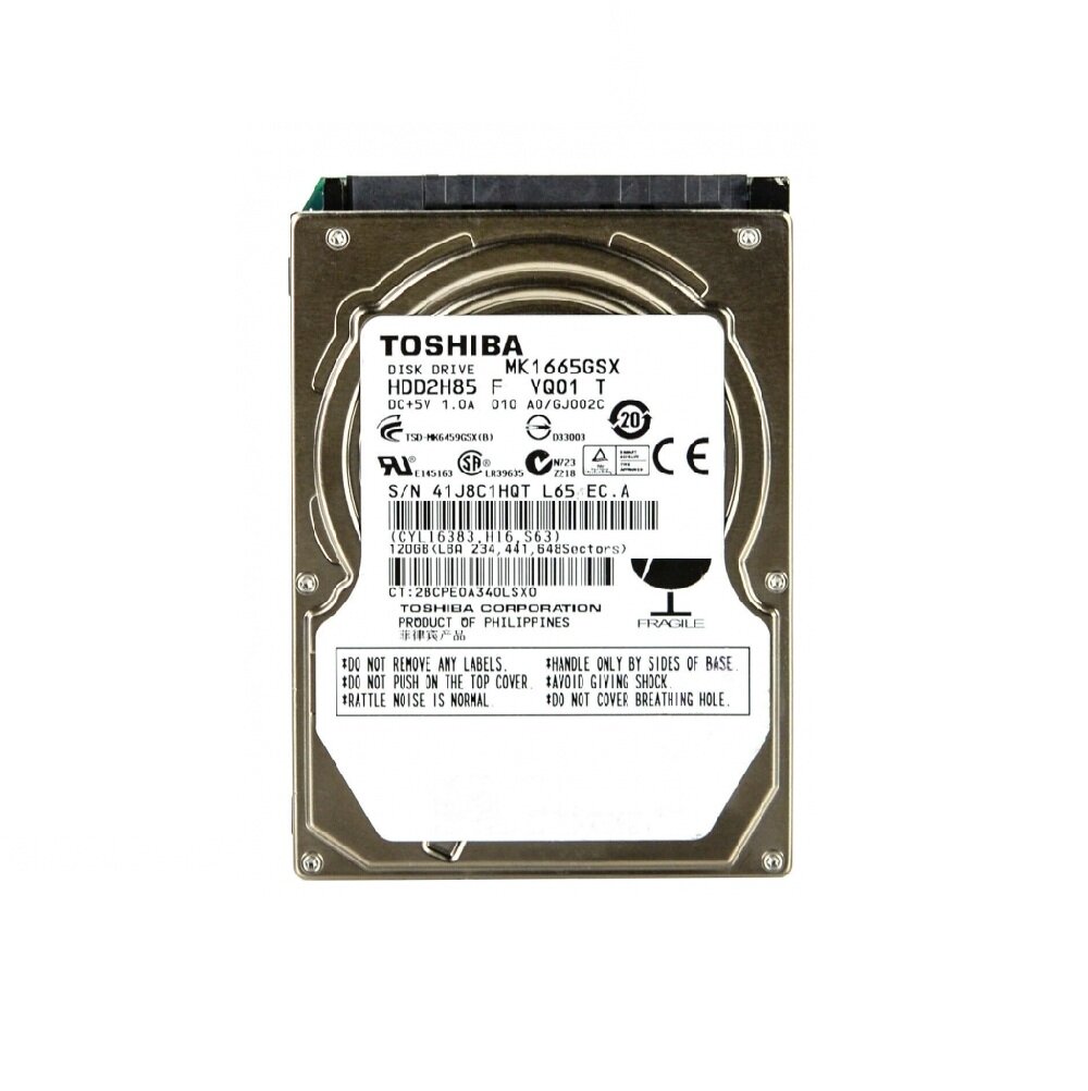 Винчестер 2,5" 160Gb SATA Toshiba MK1665GSX VQ01 T