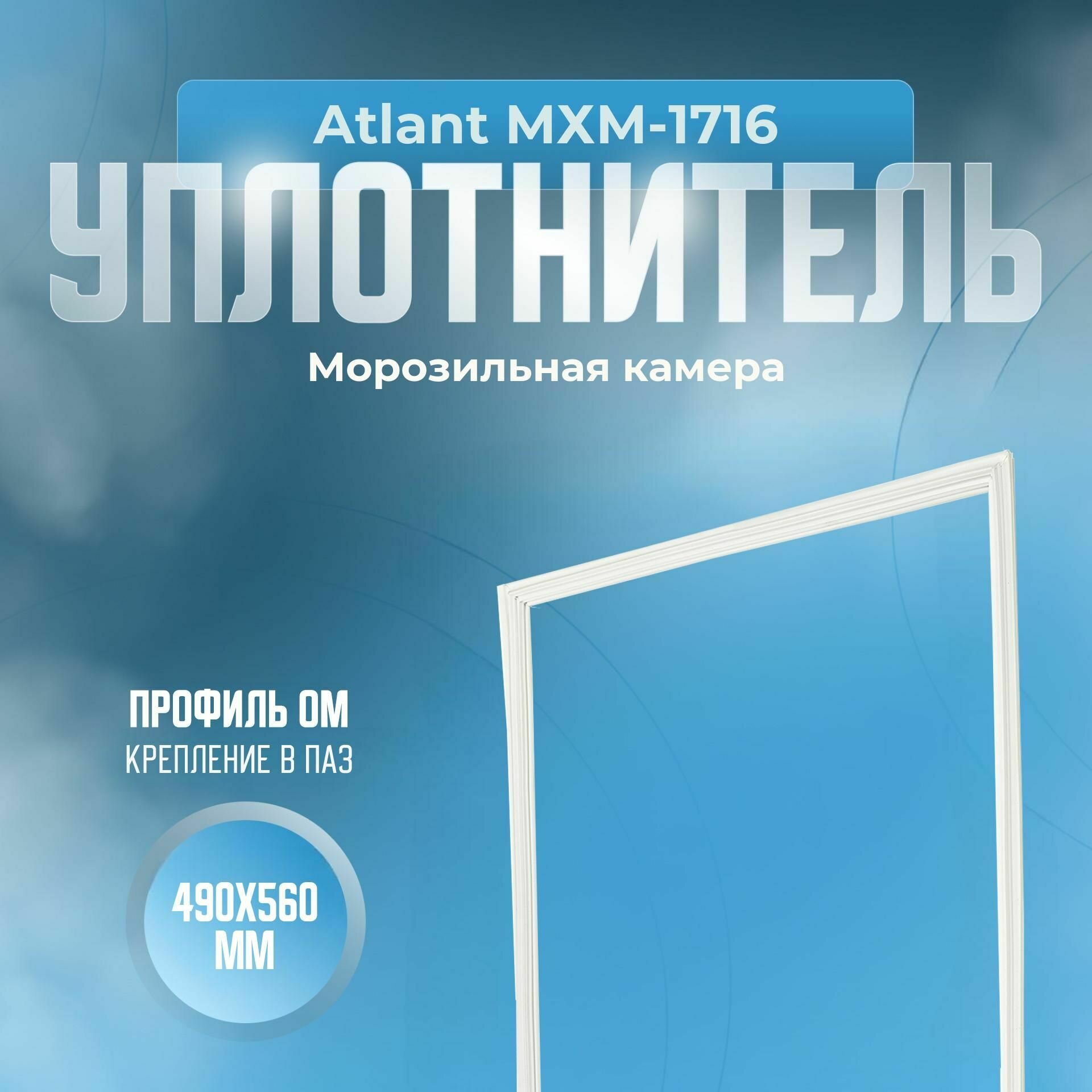 Уплотнитель Atlant МХМ-1716. м. к, Размер - 490x560 мм. ОМ