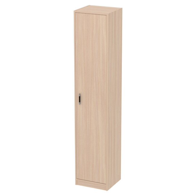 Шкаф Меб-фф Офисный шкаф СБ-2/З+С-28МВ цвет Дуб Молочный 40/37/200 см