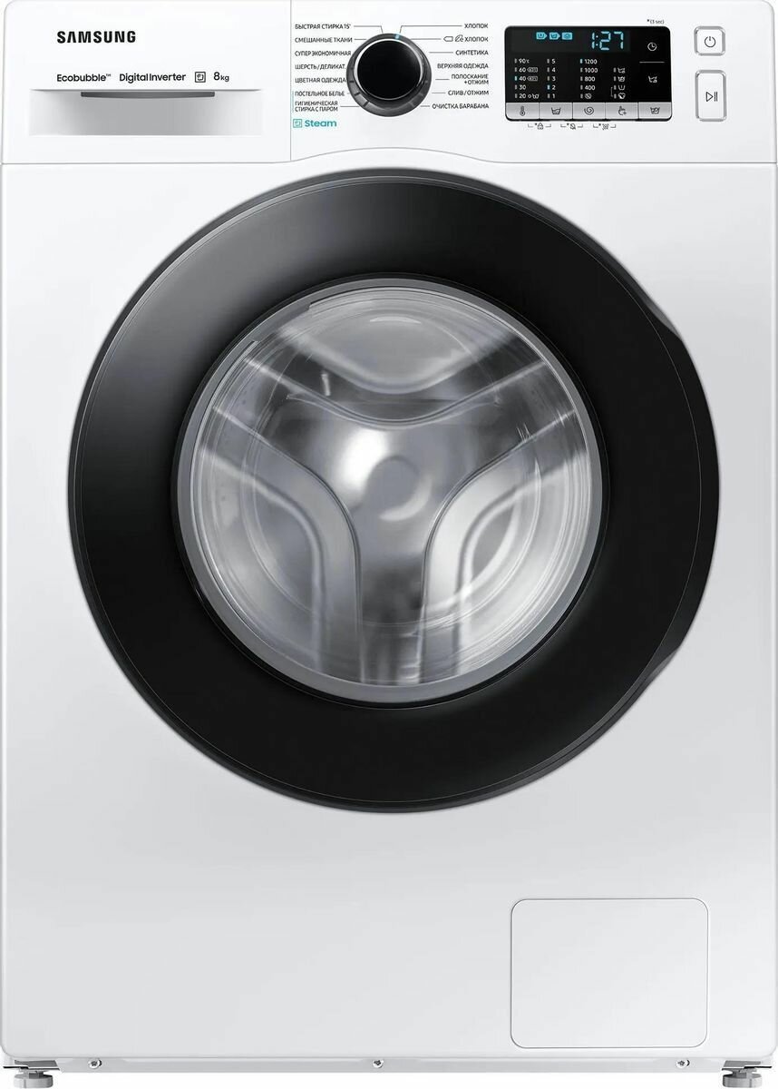 фото Стиральная машина Samsung WW80AGAS21AELP, белый