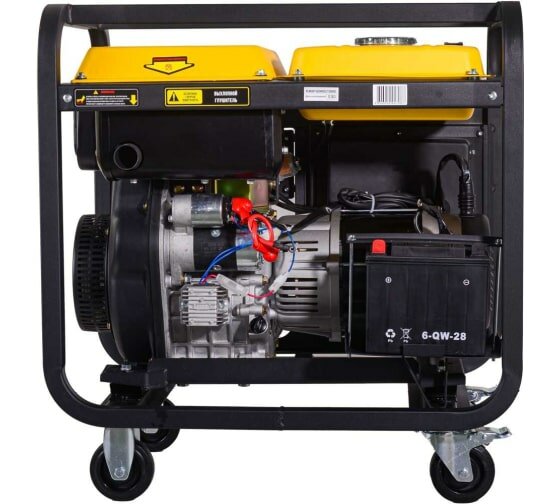 Генератор / генератор дизельный LDG 7000LXА Huter (Дизельное топливо, 5.5 кВт, 220-230 В, бак – 14 л)