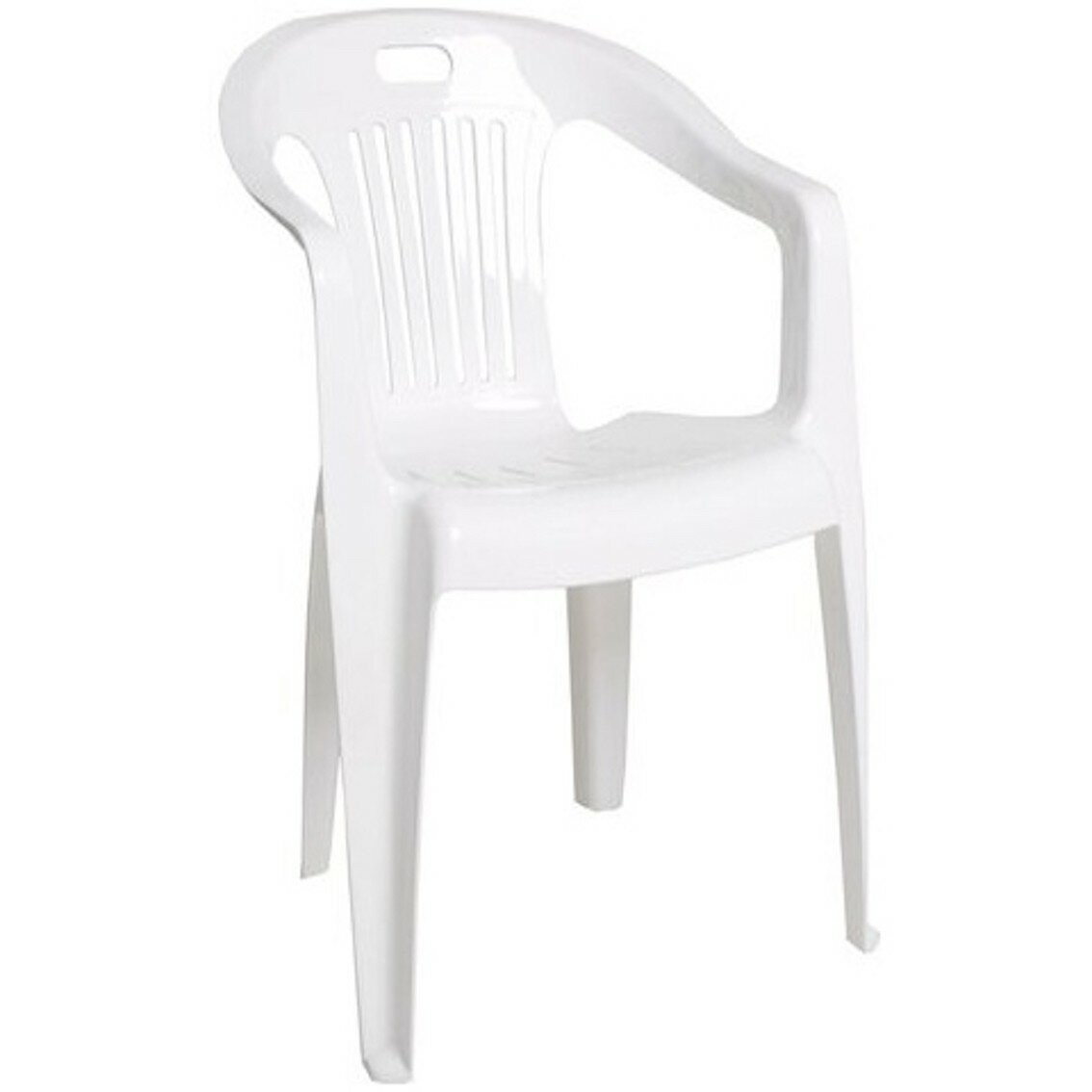 Кресло пластиковое Комфорт, белое