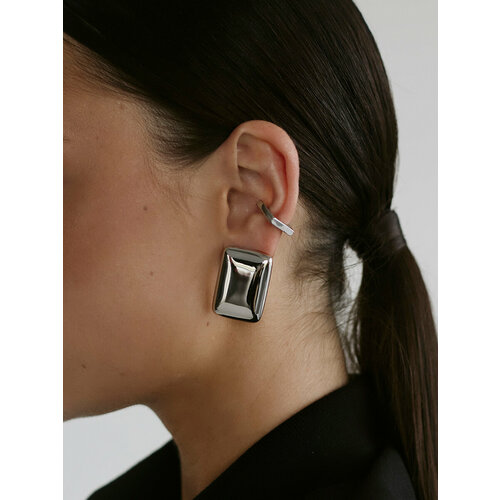 Серьги каффы GLAME, серебряный