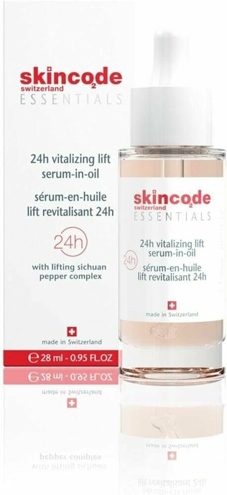 SKINCODE Ревитализирующая подтягивающая сыворотка-масло для лица 24H Vitalizing Lift Serum-In-Oil