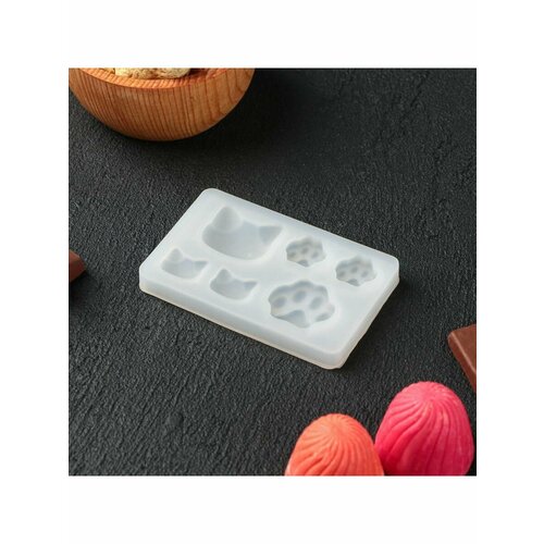 Форма для льда и кондитерских украшений Котик 457₽