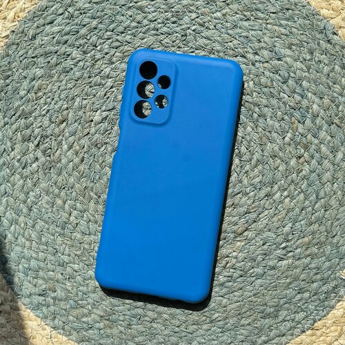 Чехол Samsung A23 синий Silicone Cover