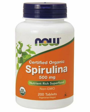 NOW Foods Spirulina 500 mg (100 таблеток) спирулина органическая