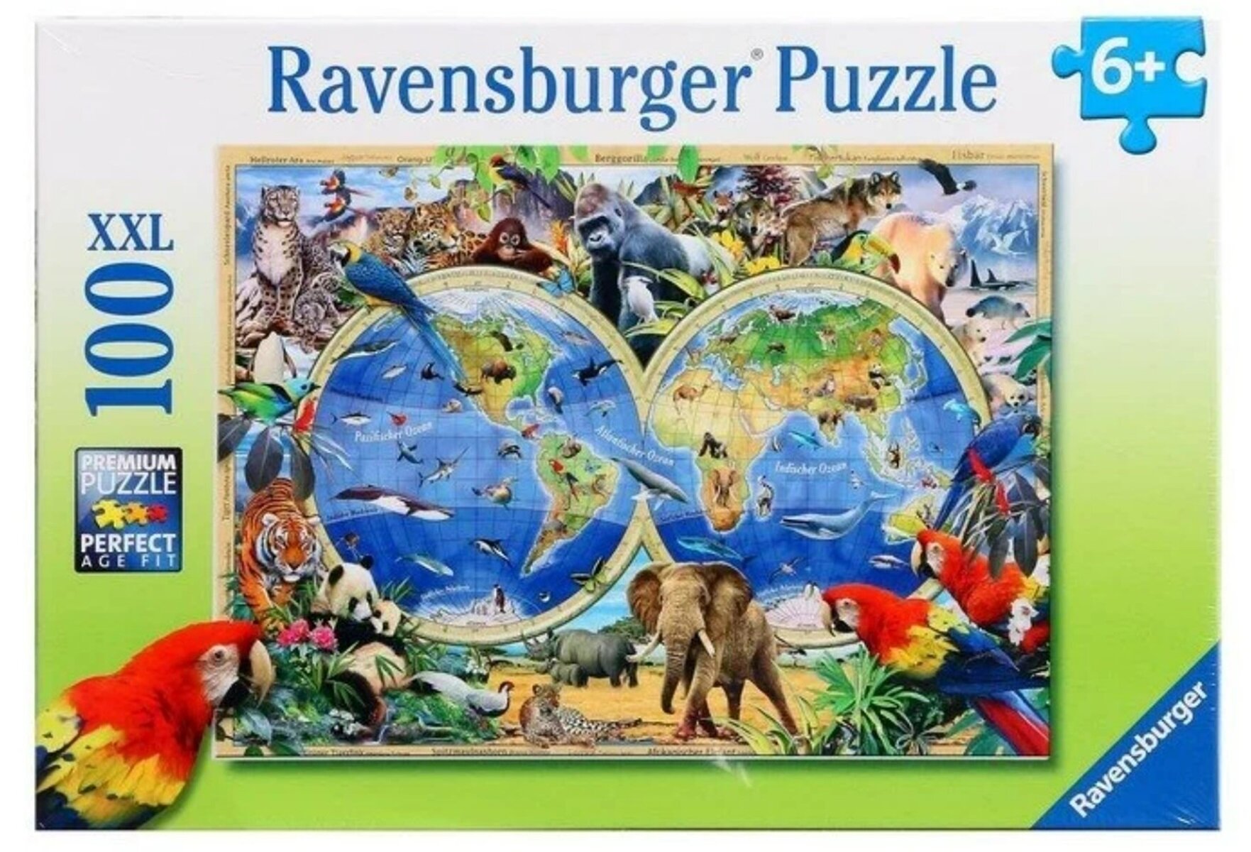 Пазл Ravensburger Животные земли, 100 дет. 10540