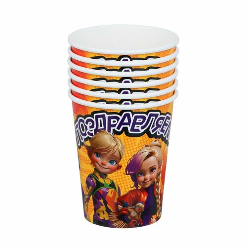 Набор бумажных стаканов BY 6 штук 230 мл 314₽