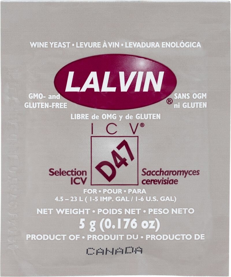 Дрожжи винные Lalvin White ICV D47 (5 гр.)