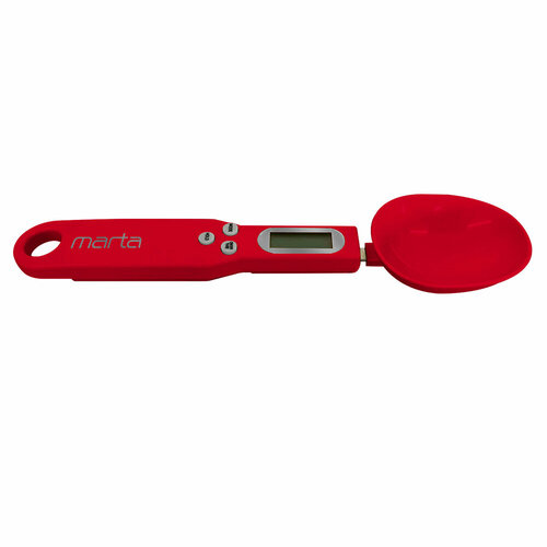 MARTA MT-SC3634 красный рубин весы кухонные ложка кухонные весы со встроенным термометром marta mt sc3627 красный рубин