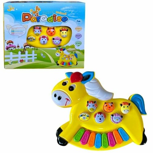 6093B Детское пианино звуки животных музыкальная игрушка синтезатор 713₽