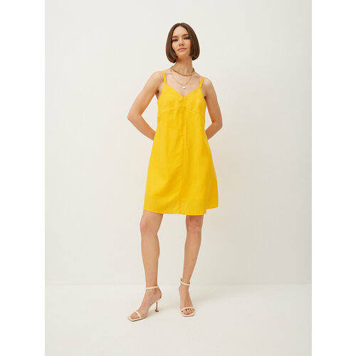 Платье TO BE ONE, размер 46, желтый блуза to be размер 46 желтый
