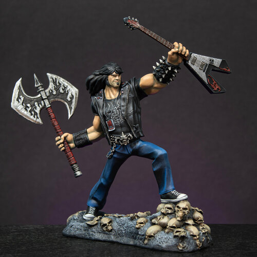 Эдди Риггс коллекционная металлическая фигурка в росписи Брутальная Легенда / Eddie Riggs Brutal Legend