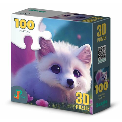 Пазл детский 3D Jazzle Puzzle 100 деталей: Розовый хвост