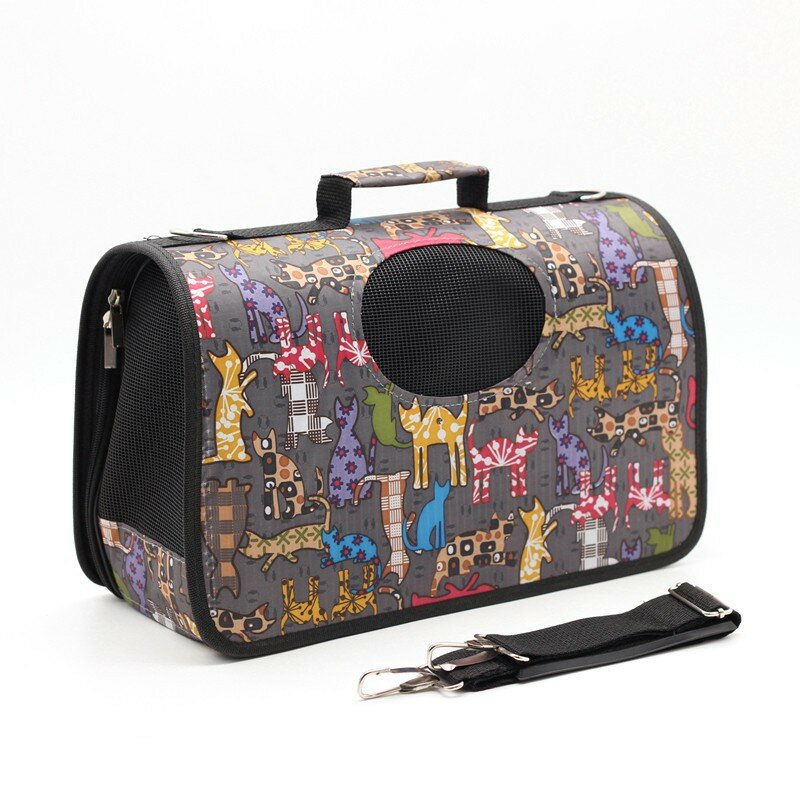 фото Сумка-переноска каркасная "Клетка", размер L, 53 х 22 х 30 см