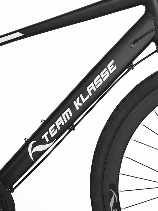 Городской взрослый велосипед Team Klasse A-3-A, черный, диаметр колес 28 дюймов