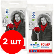 Противогололедный реагент Fertika IceCare POWER, 2 упаковки по 8 кг (16 кг)