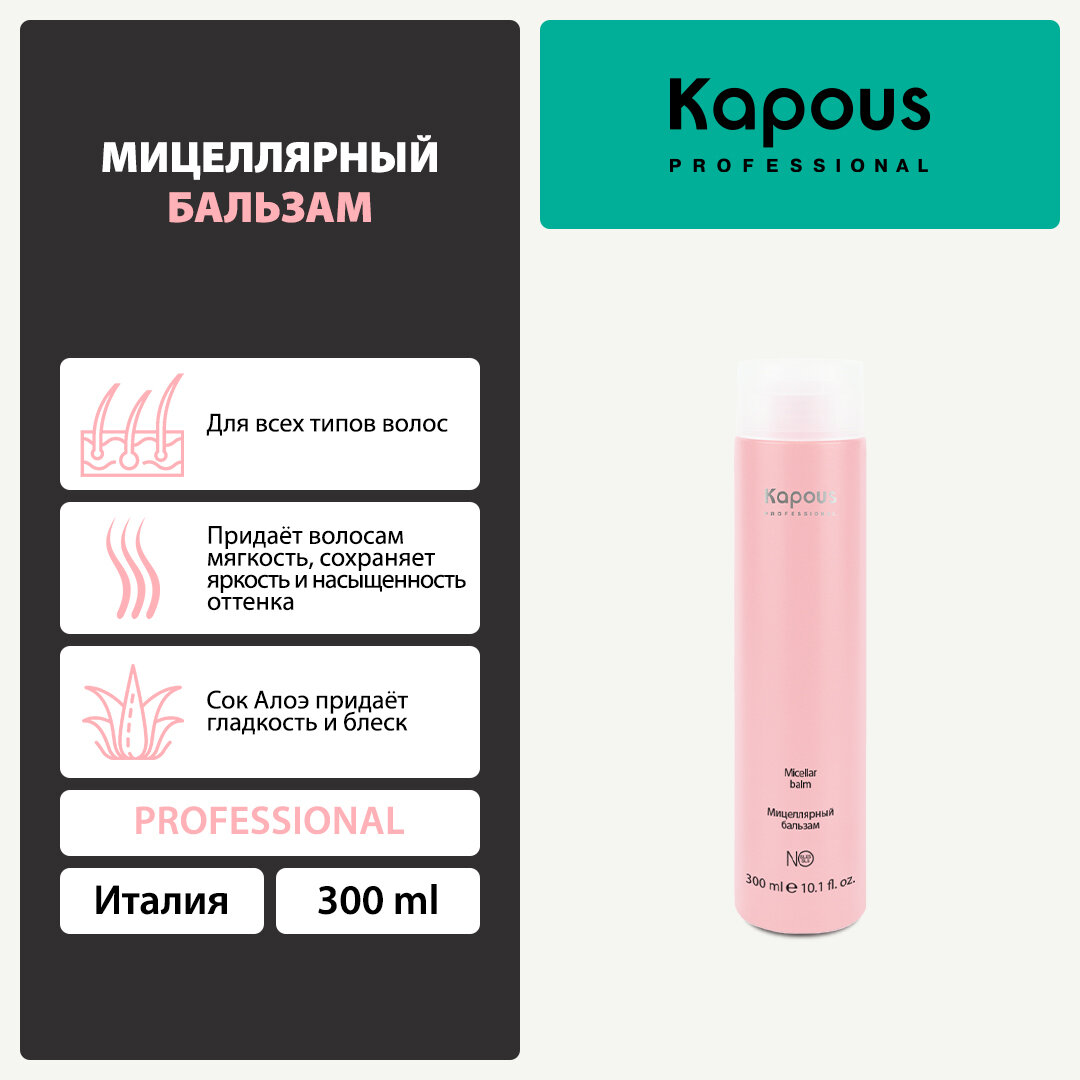 Мицеллярный бальзам Kapous, 300 мл