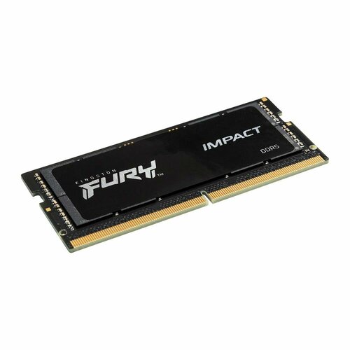 Оперативная память Kingston DDR5 8GB 4800MT/s CL38 SODIMM FURY Impact PnP (KF548S38IB-8) модуль памяти kingston 32gb ddr5 4800 sodimm fury impact pnp gaming memory kf548s38ib 32 non ecc cl38 1 1v 2rx8 38 38 38 262 pin 16gbit rtl