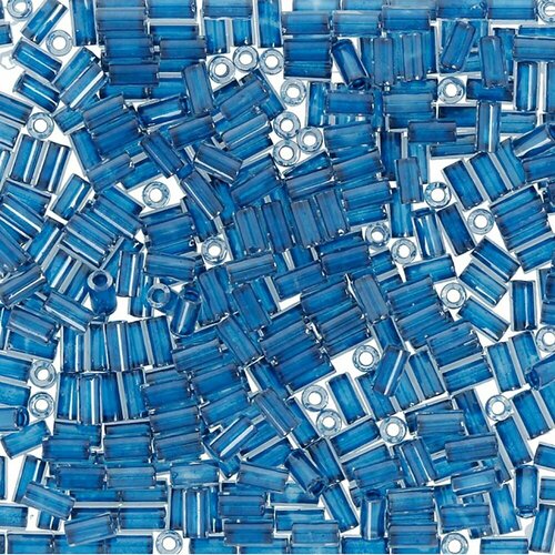 Бисер TOHO Bugle, №4, 3 мм, 5 штх5 г, №0347, синий