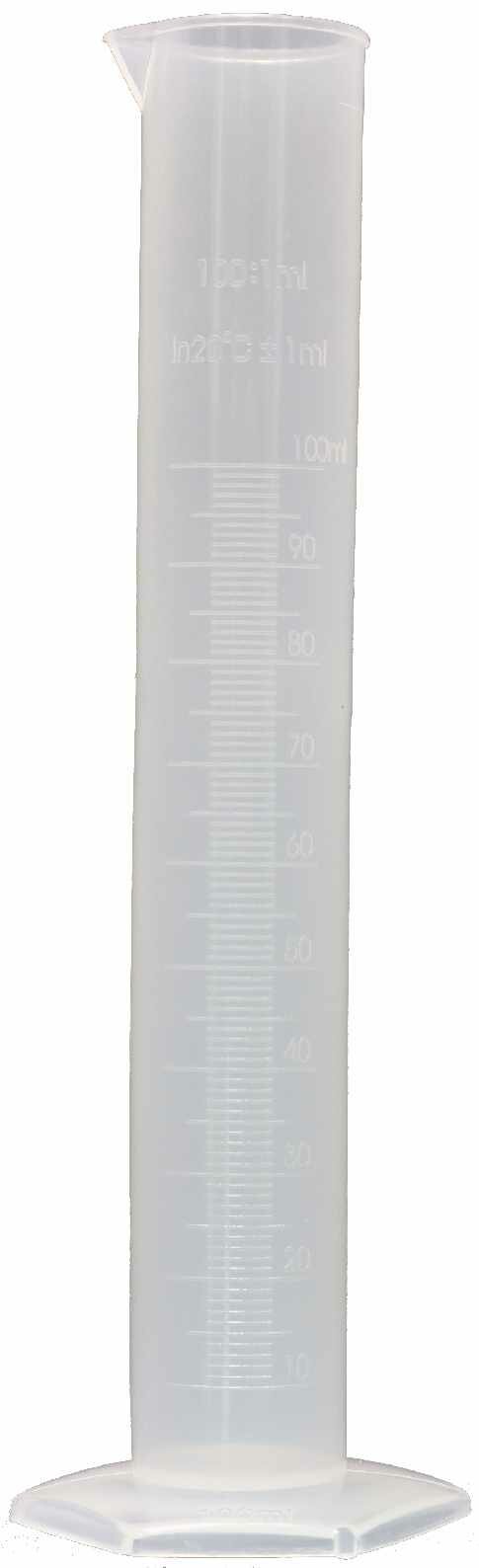 Мерный цилиндр 100 мл пластик — фото 1