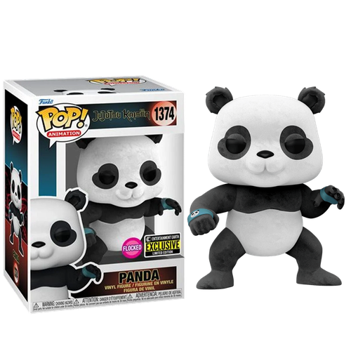 Фигурка Funko POP Panda Flocked со стикером (Эксклюзив Entertainment Earth) из аниме Jujutsu Kaisen 1374 магнитная закладка со стикером mr panda