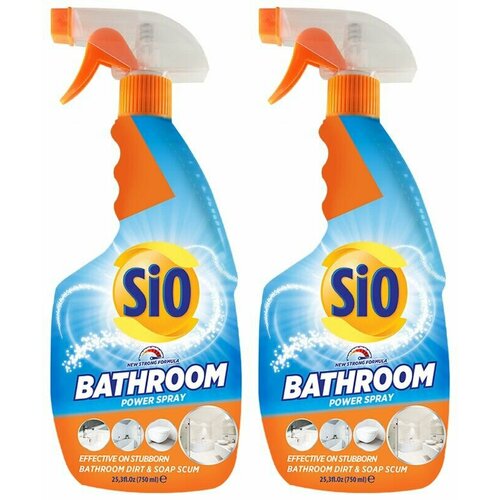 SIO Спрей для очищения ванной и сантехники, 750 мл, 2 шт