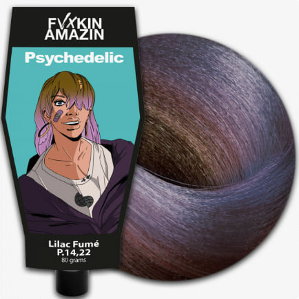 14.22 пигмент PSYCHEDELIC для волос Дымчатый фиолетовый 80 гр FVXKIN AMAZIN Факин Эмэзин