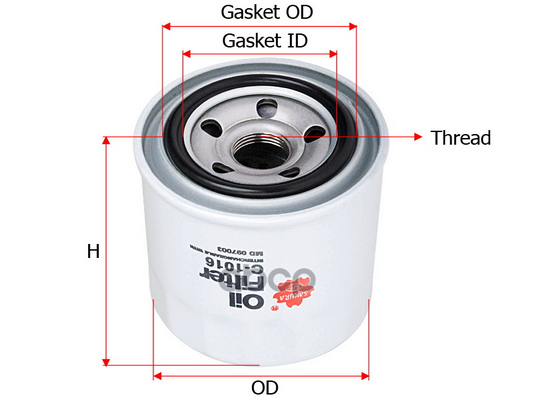 Фильтр Масляный Mitsubishi Colt Galant Lancer Pajero Sakura арт. C1016