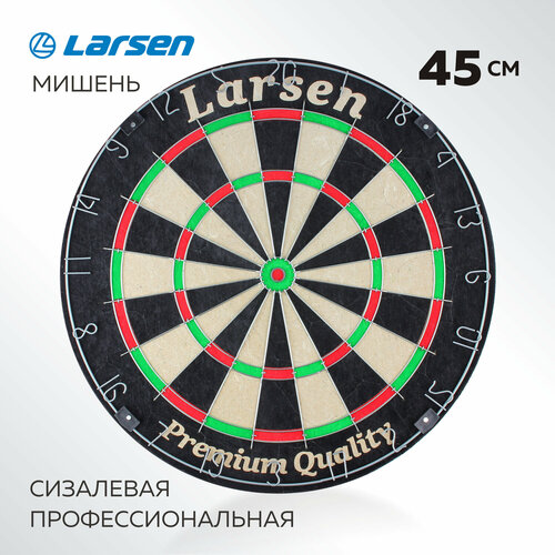 Мишень Larsen DG51003 дартс двусторонний набор с 2 иголками для игры диаметр 25 см