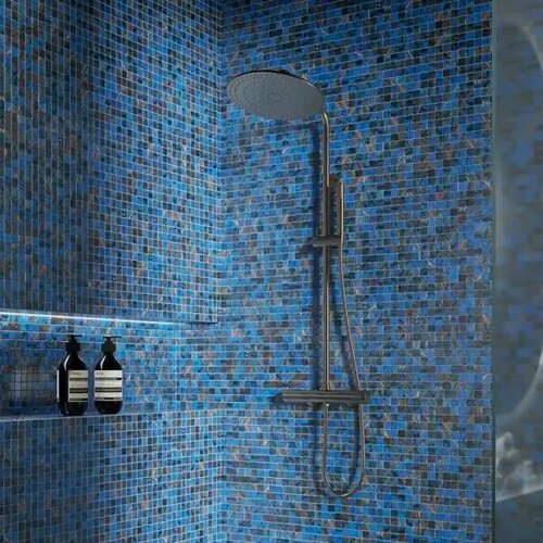 Мозаика стеклянная Artens Swam 327x327 см цвет сине-золотой 1120₽