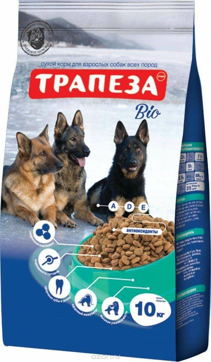 Сухой корм Трапеза Био для собак 10 кг